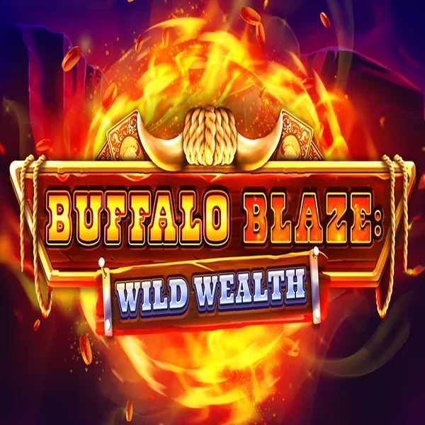 Buffalo Blaze Wild Wealth slot logo by OctoPlay at Telbet Casino