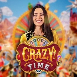 Crazy Time casino game by Evolution – featured logo at Telbet Casino